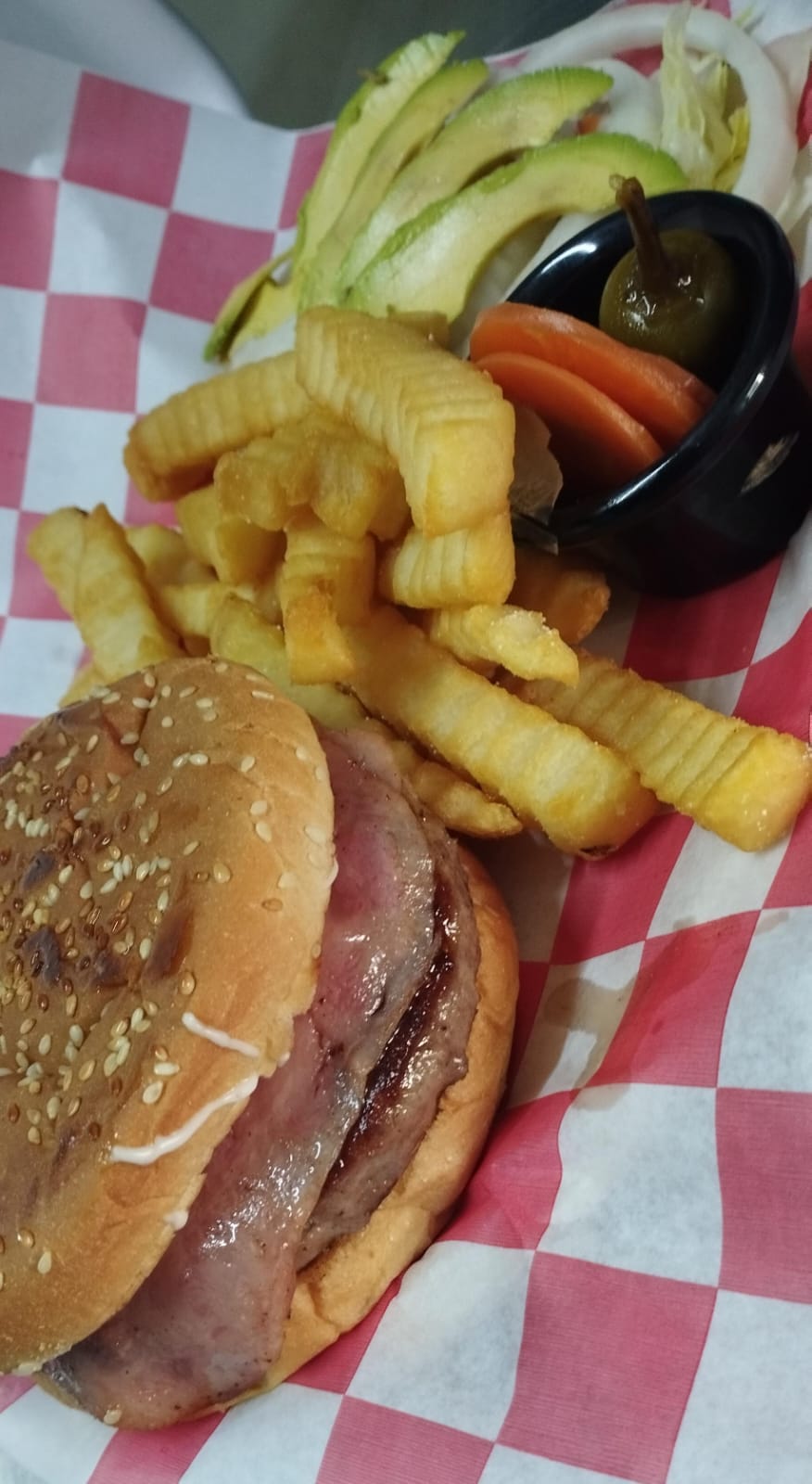 Hamburguesa de Arrachera